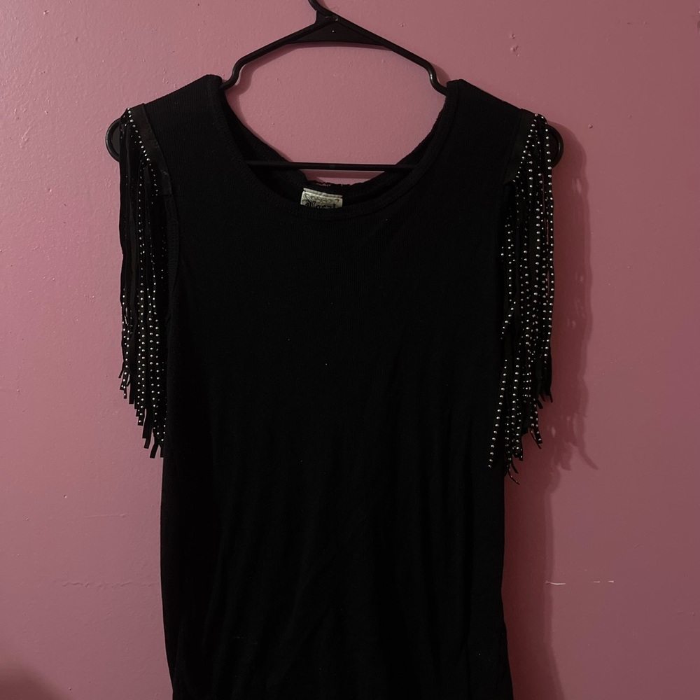 Plain Black Ribbed Tank